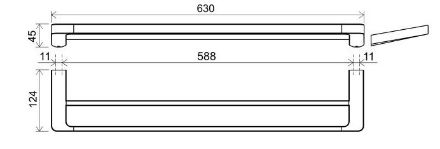 Mutassa a/az Ravak 10° dupla  törülközőtartó, TD 320 X07P326 részleteit Kép Ravak 10° dupla  törülközőtartó, TD 320 X07P326
