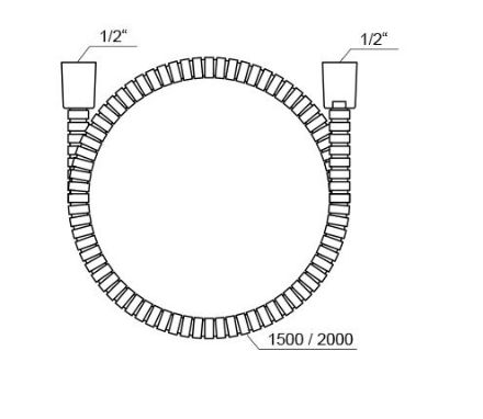 Mutassa a/az Ravak 915.00 Zuhany gégecső fém védőréteggel, 150 cm (84-X07P340) részleteit Kép Ravak 915.00 Zuhany gégecső fém védőréteggel, 150 cm (84-X07P340)