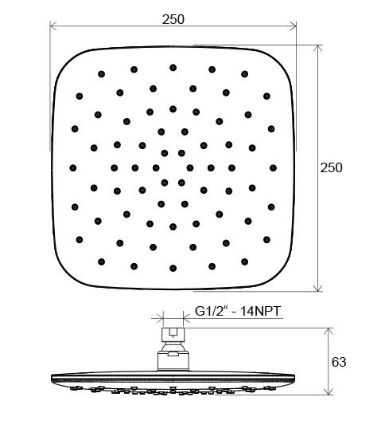 Mutassa a/az Ravak 983.10 ABS zuhanyfej, négyzetalapú - fehér, 250 MM (84-X07P347) részleteit Kép Ravak 983.10 ABS zuhanyfej, négyzetalapú - fehér, 250 MM (84-X07P347)