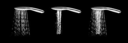 Mutassa a/az Ravak 958.00 Air kézi zuhanyfej 3 funkciós-króm.1200mm részleteit Kép Ravak 958.00 Air kézi zuhanyfej 3 funkciós-króm.1200mm