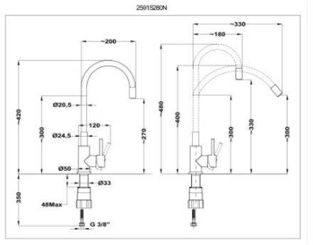Mutassa a/az Mofém Junior EVO Infinite fehér mosogató csaptelep  részleteit Kép Mofém Junior EVO Infinite fehér mosogató csaptelep