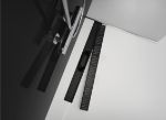 Kép AlcaPlast APZ10BLACK 750mm FEKETE zuhanyfolyóka szett (vonalas design)