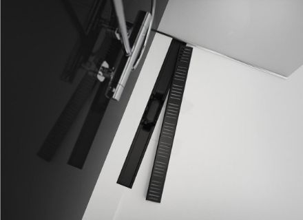 Mutassa a/az AlcaPlast APZ10BLACK 750mm FEKETE zuhanyfolyóka szett (vonalas design) részleteit Kép AlcaPlast APZ10BLACK 750mm FEKETE zuhanyfolyóka szett (vonalas design)