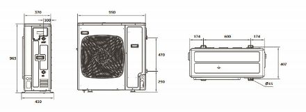 Mutassa a/az Haier Super Aqua Monobloc, fűtési/hűtési levegő-víz hőszivattyú, 8 kW-os teljesítmény egyfázisú részleteit Kép Haier Super Aqua Monobloc, fűtési/hűtési levegő-víz hőszivattyú, 8 kW-os teljesítmény egyfázisú