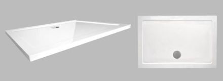 Mutassa a/az Wellis Zuhanytálca szögletes, lapos - 120x80x4 cm, lefolyóval részleteit Kép Wellis Zuhanytálca szögletes, lapos - 120x80x4 cm, lefolyóval
