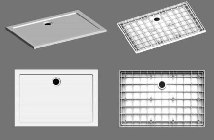 Mutassa a/az Wellis Zuhanytálca szögletes, lapos - 120x80x4 cm, lefolyóval részleteit Kép Wellis Zuhanytálca szögletes, lapos - 120x80x4 cm, lefolyóval
