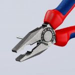 Kép Knipex kombinált fogó 180 mm, kemény/közepesen kemény huzalokhoz