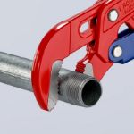 Kép Knipex csőfogó S-pofával, gyorsállítással piros porfesték bevonattal, 5/4", 330 mm 8360010