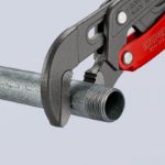 Kép Knipex csőfogó S-pofával, gyorsállítással piros / fekete porfesték bevonattal, 5/4", 330 mm 8361010