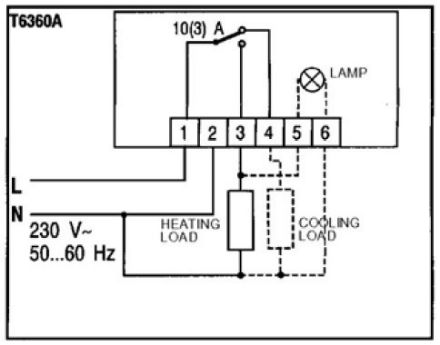 Mutassa a/az Honeywell T6360 szobatermosztát részleteit Kép Honeywell T6360 szobatermosztát