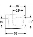 Kép Geberit Duofix Basic szerelőelem, Selnova Square Rimfree fali WC, lecsapadódásgátlós ülőkével