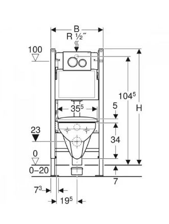 Mutassa a/az Geberit Duofix Basic szerelőelem, Selnova Square Rimfree fali WC, lecsapadódásgátlós ülőkével részleteit Kép Geberit Duofix Basic szerelőelem, Selnova Square Rimfree fali WC, lecsapadódásgátlós ülőkével