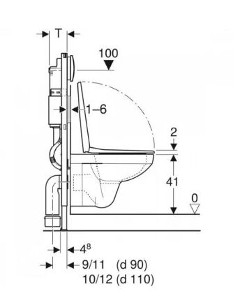 Mutassa a/az Geberit Duofix Basic szerelőelem, Selnova Square Rimfree fali WC, lecsapadódásgátlós ülőkével részleteit Kép Geberit Duofix Basic szerelőelem, Selnova Square Rimfree fali WC, lecsapadódásgátlós ülőkével