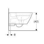 Kép Geberit Smyle Square Rimfree fali WC
