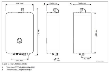 Mutassa a/az Bosch Tronic Heat 3500 18 kW-os elektromos kazán 7738502608 részleteit Kép Bosch Tronic Heat 3500 18 kW-os elektromos kazán 7738502608