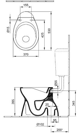 Mutassa a/az Alföldi 7096 WC, alsó kifolyású, laposöblítésű, CleanFlush (fehér, I.oszt.) részleteit Kép Alföldi 7096 WC, alsó kifolyású, laposöblítésű, CleanFlush (fehér, I.oszt.)