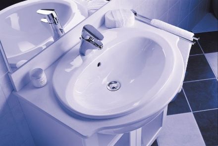 Mutassa a/az Alföldi 6006 R1 (easyplus) középen fúrt 53x44cm-es beépíthető mosdó részleteit Kép Alföldi 6006 R1 (easyplus) középen fúrt 53x44cm-es beépíthető mosdó