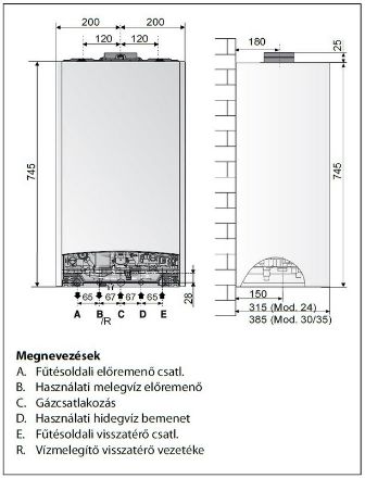 Mutassa a/az Ariston Genus One 35 fali kondenzációs kombi kazán 31kW 3301020 részleteit Kép Ariston Genus One 35 fali kondenzációs kombi kazán 31kW 3301020