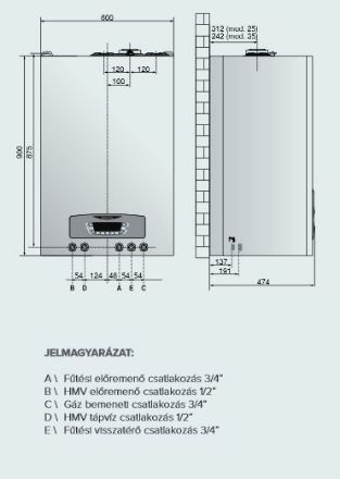 Mutassa a/az Ariston Clas B One Wifi 24 beépített tárolós falikazán, kondenzációs részleteit Kép Ariston Clas B One Wifi 24 beépített tárolós falikazán, kondenzációs