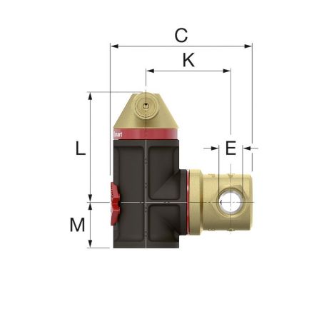 Mutassa a/az D22 Flamcovent Smart légleválasztó 30002 részleteit Kép D22 Flamcovent Smart légleválasztó 30002