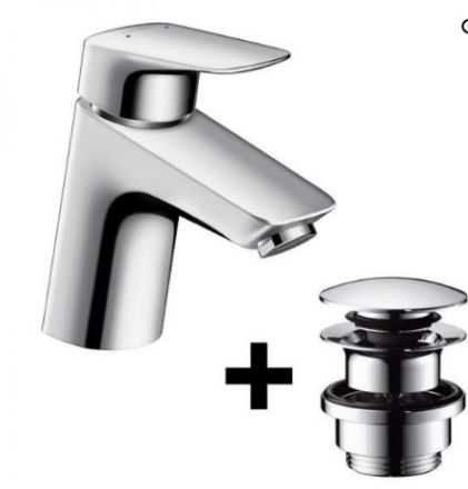 Mutassa a/az Hansgrohe Logis Egykaros mosdócsaptelep 70, push-open lefolyógarnitúrával részleteit Kép Hansgrohe Logis Egykaros mosdócsaptelep 70, push-open lefolyógarnitúrával