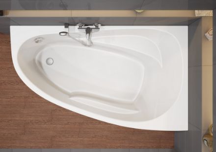 Mutassa a/az Cersanit Joanna New akril jobbos fürdőkád 160x95 részleteit Kép Cersanit Joanna New akril jobbos fürdőkád 160x95