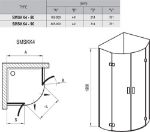 Kép Ravak zuhanykabin SMSKK4-80 króm+Transparent 3S244A00Y1