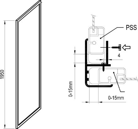 Mutassa a/az Ravak fix oldalfal, APSS-80 fehér+Pearl  9404010211 részleteit Kép Ravak fix oldalfal, APSS-80 fehér+Pearl  9404010211