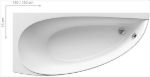 Kép Ravak kád, AVOCADO 150x70 P (jobbos), fehér CS01000000