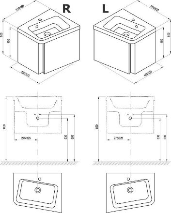 Mutassa a/az Ravak Fürdőszobai szekrény mosdó alá, SD 10° 650 L,sötét dió részleteit Kép Ravak Fürdőszobai szekrény mosdó alá, SD 10° 650 L,sötét dió