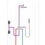 Kép Ravak R-box Multi alaptest falba süllyesztett csaptelephez ,RB 071.50