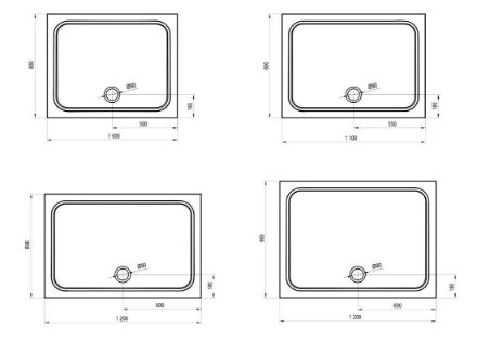 Mutassa a/az Ravak zuhanytálca, GIGANT PRO 110x80, CHROME fehér XA04D401010 részleteit Kép Ravak zuhanytálca, GIGANT PRO 110x80, CHROME fehér XA04D401010