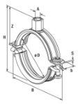 Kép Fischer  FRS-L Gumibetétes bilincs 46-52, kétrészes gumibetétes bilincs