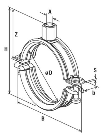 Mutassa a/az Fischer  FRS-L Gumibetétes bilincs 46-52, kétrészes gumibetétes bilincs részleteit Kép Fischer  FRS-L Gumibetétes bilincs 46-52, kétrészes gumibetétes bilincs
