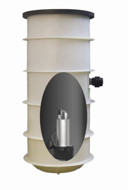 Kép Wilo KNC-D1750-Rexa MINI3-S03+DC (Domestic Contol) merülőmotoros szennyvíz szivattyú aknával