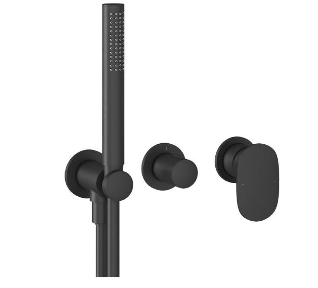 Kép Ravak Spring SG 065.20BLM.O2+S falba süllyesztett 2-utas kád/zuhany csaptelep fényes króm, R-Box-hoz