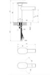 Kép Ravak Spring SG 012.10WHM álló mosdócsaptelep 190mm matt fehér, leeresztő nélkül