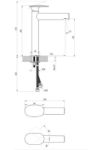 Kép Ravak Spring SG 014.10WHM álló mosdócsaptelep 255mm matt fehér, leeresztő nélkül