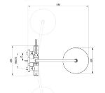 Kép Ravak Spring SG 091.10WHM Termosztátos zuhanyoszlop, állítható, zuhanyszettel, matt fehér