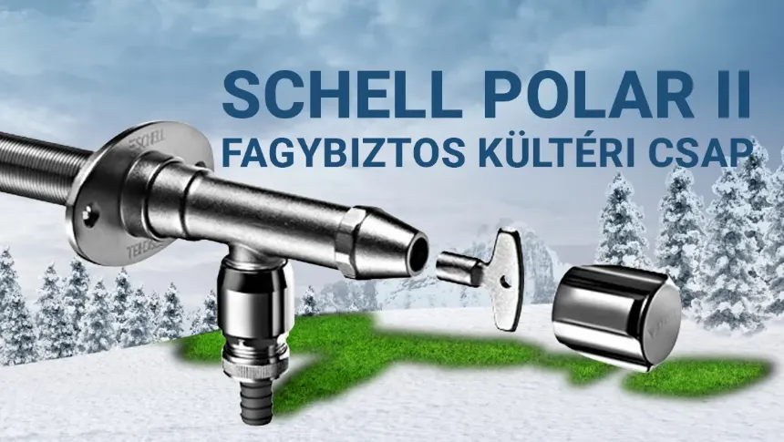 Fagybiztos kültéri csap – Könnyítse meg életét a SCHELL POLAR II-vel!