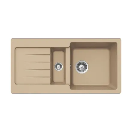 Mutassa a/az Teka mosogató Kea 60 B TG  (1 medence, 1 csepptálca)  topázbézs beépíthető, szifonnal, 88840 részleteit Kép Teka mosogató Kea 60 B TG  (1 medence, 1 csepptálca)  topázbézs beépíthető, szifonnal, 88840