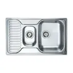 Kép Teka mosogató Princess 800.500 (1 1/2 medence, 1/2 csepptálca) 800*500mm beépíthető + szifoncsomag, 30000172