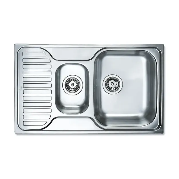 Kép Teka mosogató Princess 800.500 (1 1/2 medence, 1/2 csepptálca) 800*500mm beépíthető + szifoncsomag, 30000172