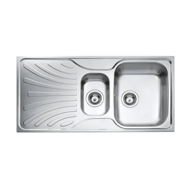 Kép Mofém 1000x500mm (1 medence, 1 gyümölcsmosó, 1 csepptálca) Trend 11/2B 1D beépíthető mosogató, 50000132 szifoncsomag (145150000)
