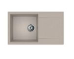 Kép Mofém Zenit 78 1B 1D 780x460mm (1 medence, 1 csepptálca) beépíthető bézs gránit mosogató szifoncsomagga
