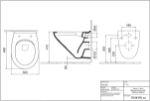 Kép Alföldi Optic fali WC, mélyöblítésű, Cleanflush 7048 R001 (fehér, I.oszt)