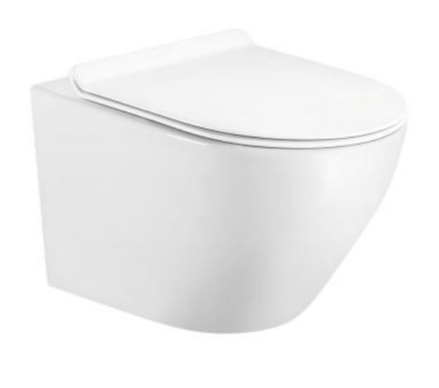 Kép Mofém EVO Perem nélküli fali WC, Soft Close ülőkével