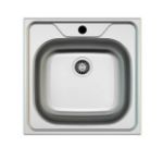 Kép Mofém EVO2 1B 435x435mm (1 medence) beépíthető mosogató szifoncsomaggal