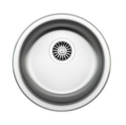 Mutassa a/az Mofém EVO2 435 435mm kerek (1 medence) beépíthető mosogató szifoncsomaggal részleteit Kép Mofém EVO2 435 435mm kerek (1 medence) beépíthető mosogató szifoncsomaggal