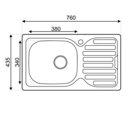 Mutassa a/az Mofém EVO2 1B1D 760x435mm (1 medence, 1 csepptálca) beépíthető mosogató szifoncsomaggal részleteit Kép Mofém EVO2 1B1D 760x435mm (1 medence, 1 csepptálca) beépíthető mosogató szifoncsomaggal